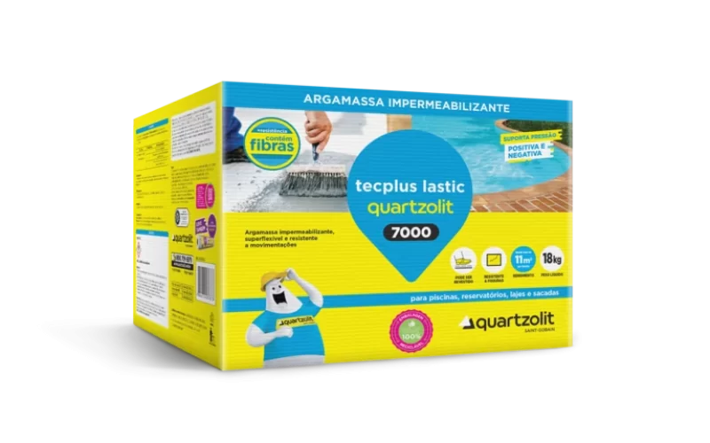 Dica de impermeabilização, TECPLUS LASTIC 7000 QUARTZOLIT
