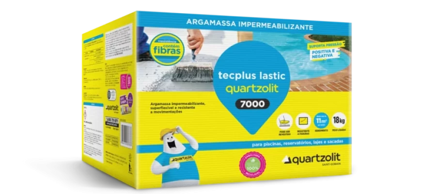 Dica de impermeabilização, TECPLUS LASTIC 7000 QUARTZOLIT